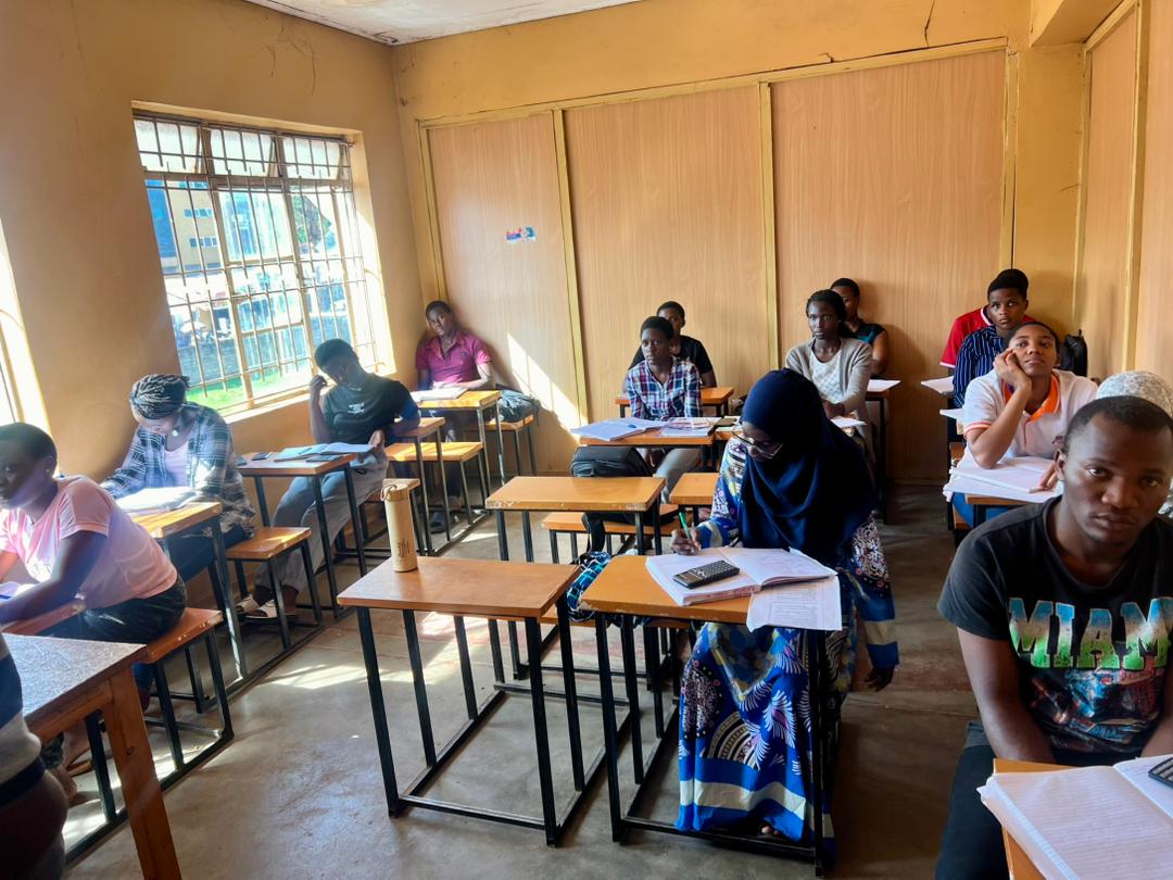 Sseremba students studying together in class
